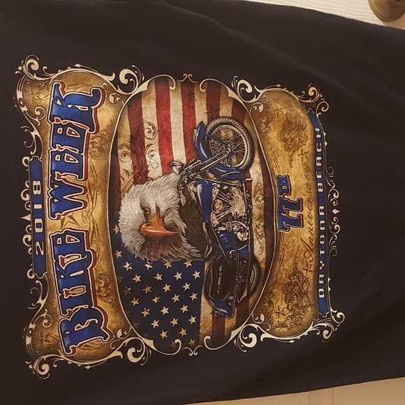 Mens Med. Bike Week T-Shirt Black - Picture 4 of 7